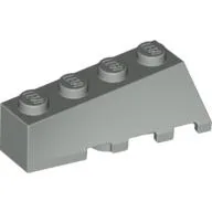 Brick Wedged, Sloped 45° 4 x 2 Left / Light Gray