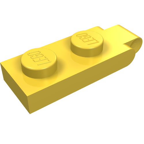 Lego Hinge Plate 1 x 2 with 1 Large Finger / Yellow