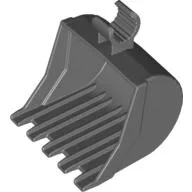 Duplo Digger/Excavator Bucket, with 5 Teeth / Dark Bluish Gray