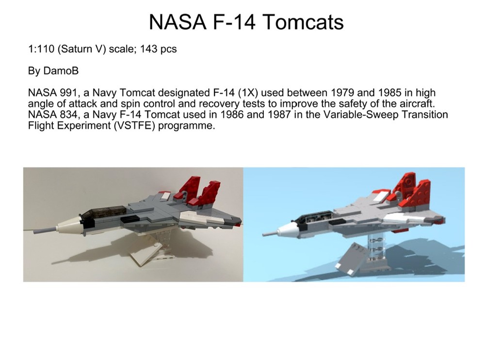 Lego DamoB's NASA F-14 Tomcats