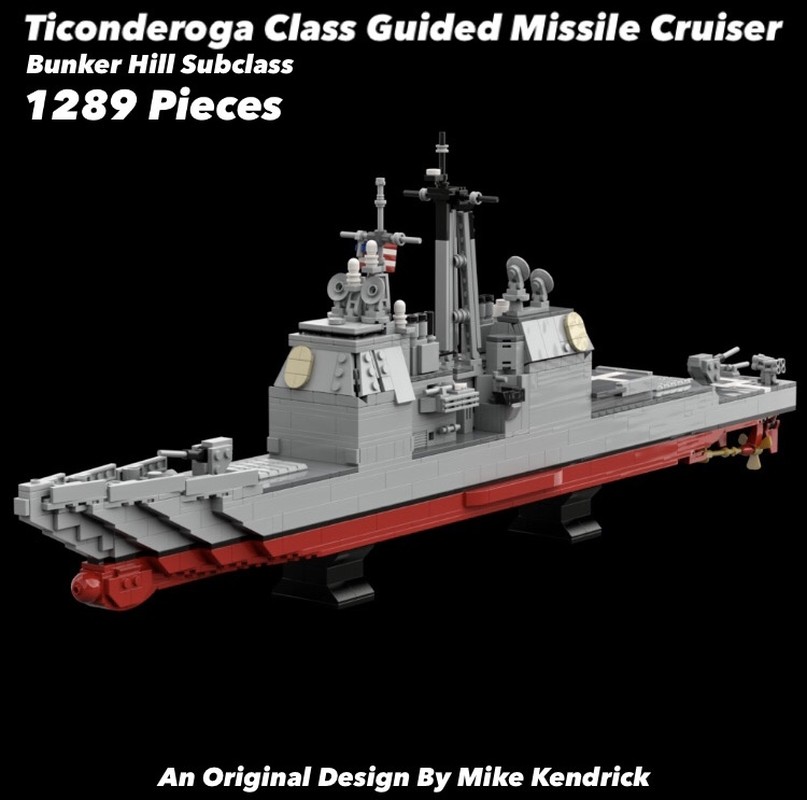 Lego USS Bunker Hill CG-52 (Ticonderoga Class Guided Missile Cruiser)