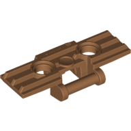 Lego Technic Link Tread Wide with Two Pin Holes, Reinforced / Medium Nougat