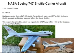 NASA Boeing 747 Shuttle Carrier Aircraft