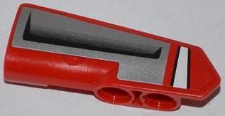 Lego Technic, Panel Fairing #22 Very Small Smooth, Side A with White Line and Air Intake Pattern (Sticker) - Set 42011