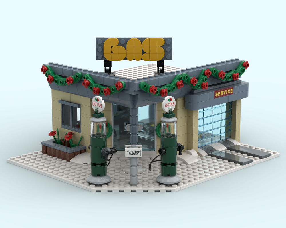 Lego Winter Village Gas Station