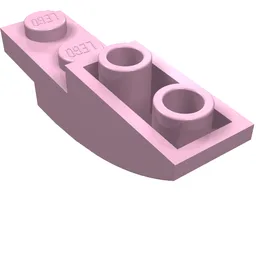 Brick Curved Inverted 4 x 1 / Bright Pink