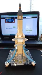 skyscraper with supports