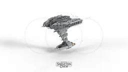Skeleton Crew Micro Diorama : Sinking Pirate ship