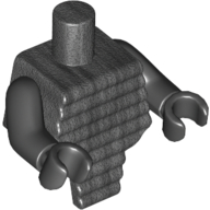 Lego Torso Short with Front Ridges (Lord Garmadon) / Pearl Titanium