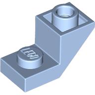 Lego Brick Sloped Inverted 45° 2 x 1 with 2/3 Cutout / Bright Light Blue