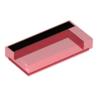 Tile 1 x 2 with Black Stripe