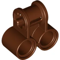 Technic Axle and Pin Connector Perpendicular Double / Reddish Brown