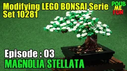 Magnolia Stellata Bonsai - Modifying LEGO Bonsai Tree Serie - Set 10281
