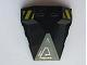 Lego Wedge 4 x 4 x 1 1/3 Pyramid Center with Stripes and Exo-Force Circuitry Left Pattern C (Stickers) - Sets 7702 / 7711
