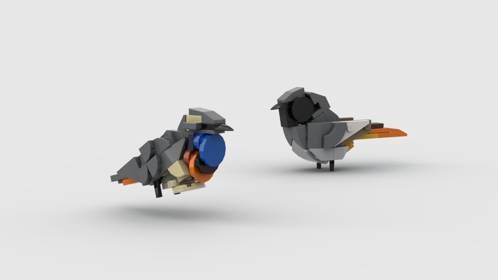 Lego Birds 10 - Bluethroat and Black Redstart