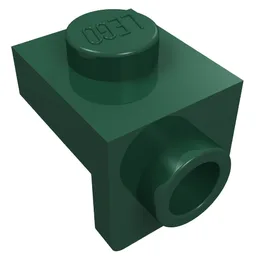Bracket 1 x 1 - 1 x 1 / Dark Green