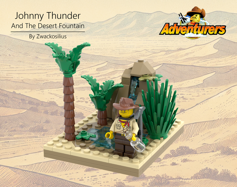 Lego Adventurers - Johnny Thunder and the Desert Fountain