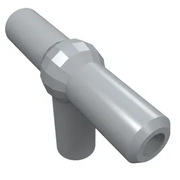 Pneumatic T-Piece (T Bar) [New Style] / Light Bluish Gray