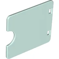 Duplo Door / Window with Cutout (Semi Oval) / Light Aqua