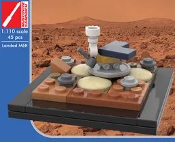 Mars Vignette #1: Landed MER [Saturn V scale]