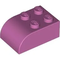 Brick Curved 2 x 3 / Medium Dark Pink