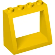 Windscreen 2 x 4 x 3 Frame with Hollow Studs / Yellow