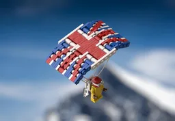 Union Jack Parachute (James Bond - The Spy Who Loved Me)