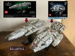 2004 Battlestar Galactica and Pegasus Two Pack