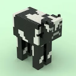 Computer Game Style Cow