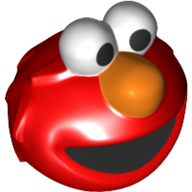 Lego Minifig Head Special (Elmo) / Red