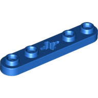 Lego Technic Plate 1 x 5 with Smooth Ends, 4 Studs and Centre Axle Hole / Blue