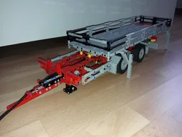 Trailer with swap container