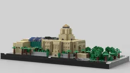 Los Angeles Public Library at 1/650th Scale