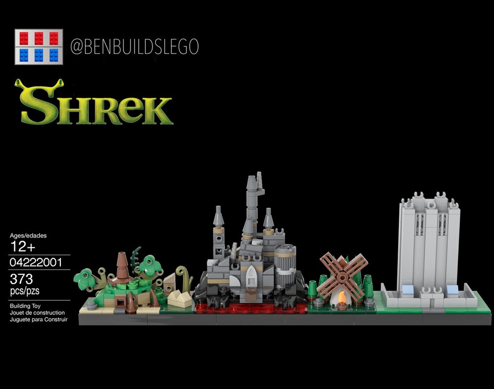 Lego Shrek skyline