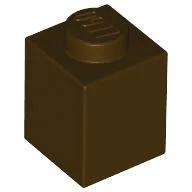 Brick 1 x 1 / Dark Brown