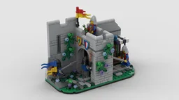 Castle diorama The sleeping guard