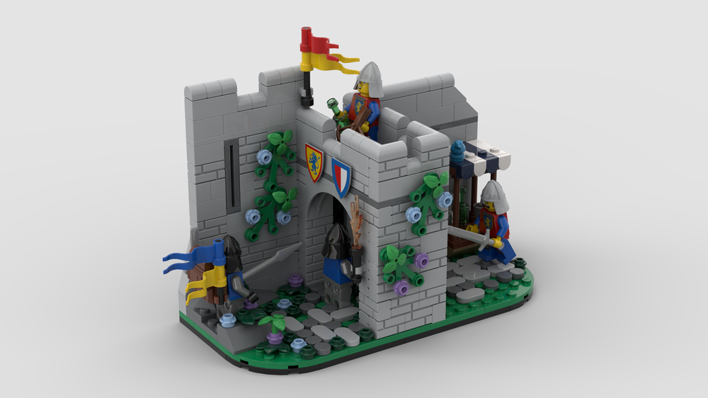 Lego Castle diorama The sleeping guard