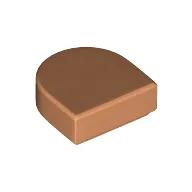 Tile Round 1 x 1 Half Circle / Nougat
