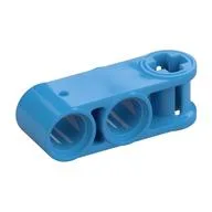 Technic Axle and Pin Connector Perpendicular 3L with 2 Pin Holes / Dark Azure