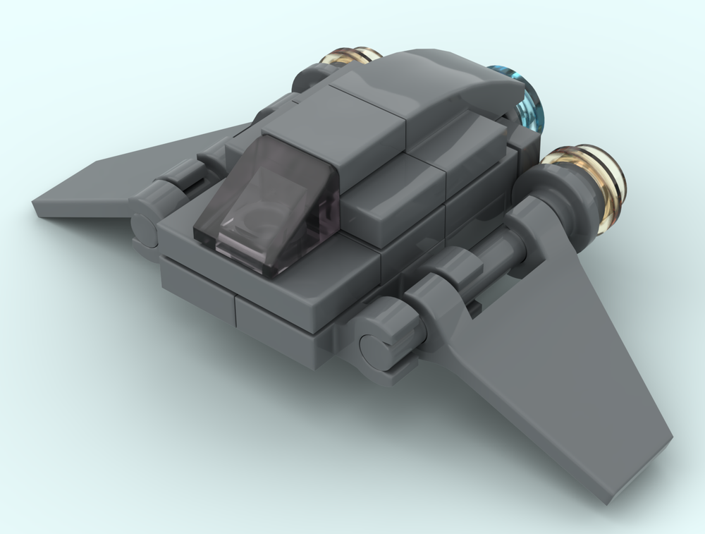 Lego F-302 from Stargate in nano scale