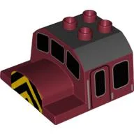 Duplo Train Cab Top, Thomas & Friends Salty Design / Dark Red