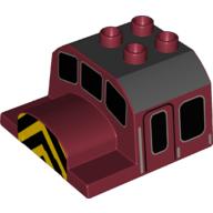 Lego Duplo Train Cab Top, Thomas & Friends Salty Design / Dark Red