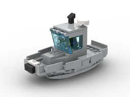 The Boomin' Beaver Barrier Boat MOC