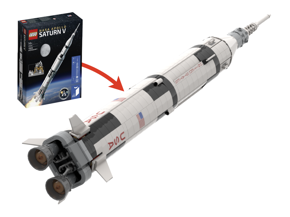 Lego 21309 - Saturn C-3 and direct landing Apollo spacecraft