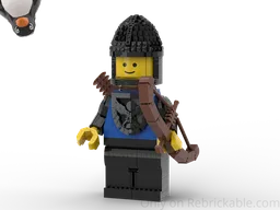 up scaled black falcon archer