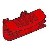 Grille 1 x 4 [Two Pins] / Red