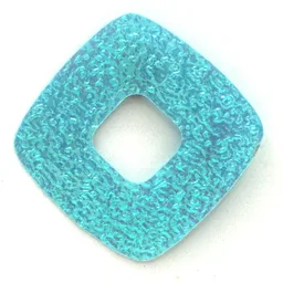 Clikits Icon Accent, Square 2 1/2 x 2 1/2 with Textured Surface / Light Turquoise