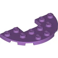 Plate Round Half 3 x 6 with 1 x 2 Cutout / Medium Lavender