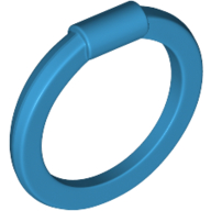 Lego Weapon Chakram / Hoop Blade / Ring / Dark Azure
