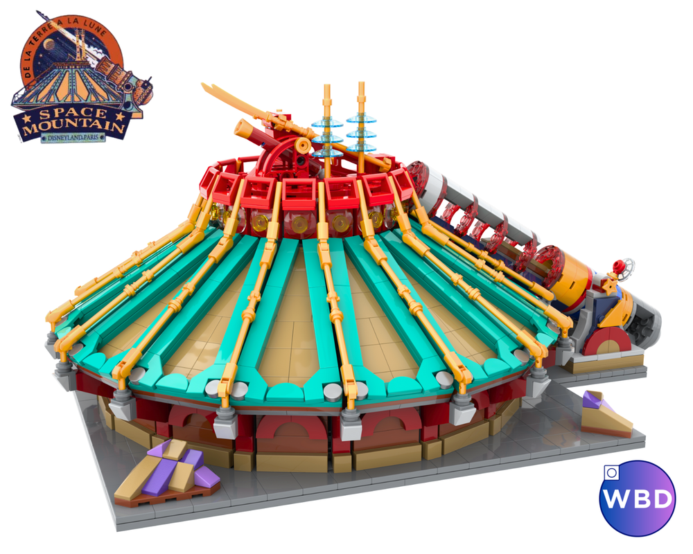 Lego Space Mountain midiscale inspired building instructions